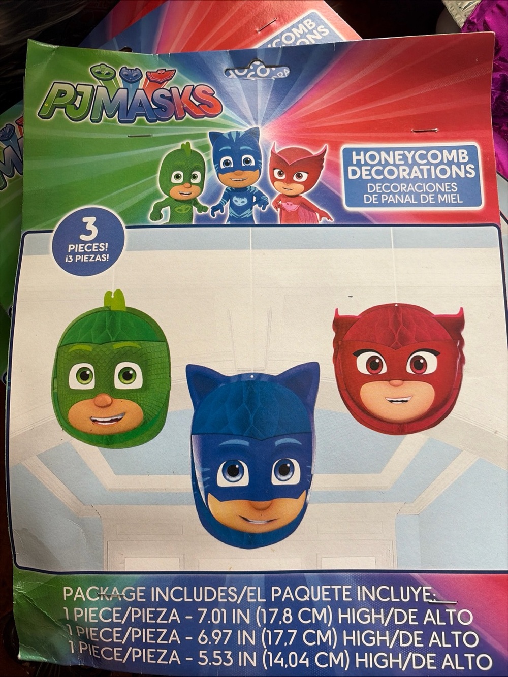 2 for $10 Honeycomb Party Decorations - Red, Blue & Green